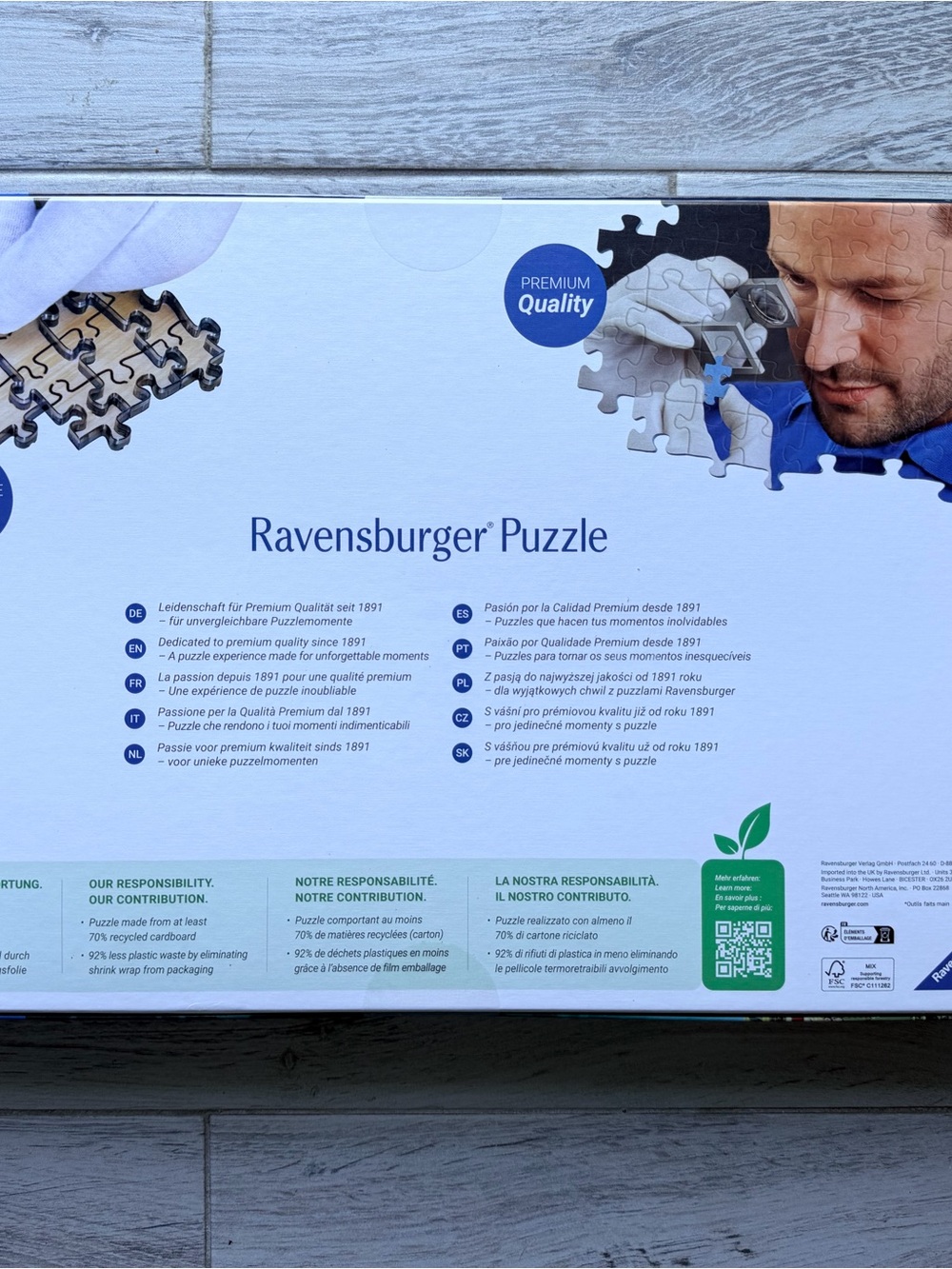 NIB Puzzle Ravensburger 2000-Piece, Novel Avenue - Picture 3 of 5